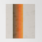 Retro Golden Rainbow - Straight Throw Blanket Gallery Image 2