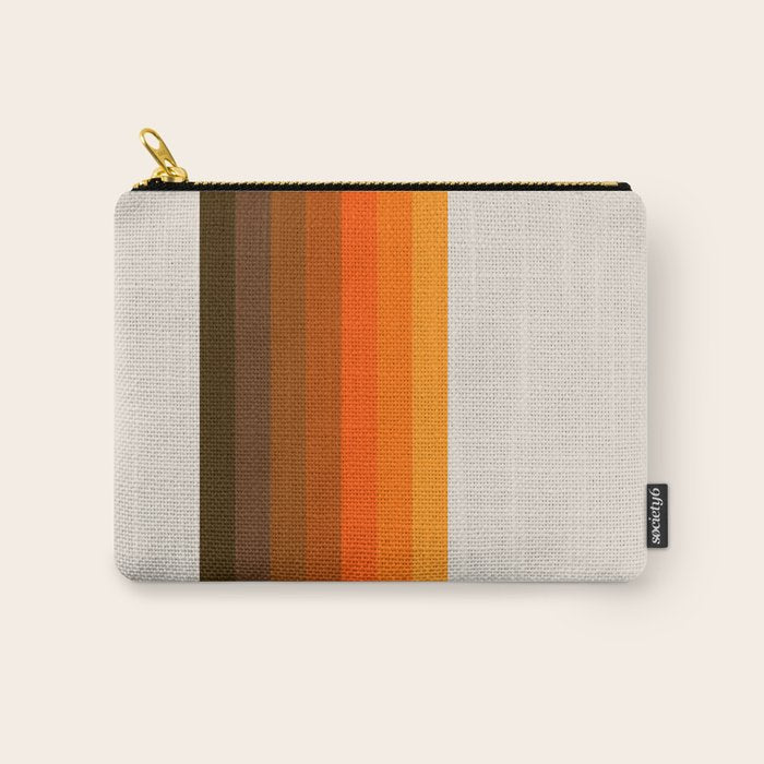 Retro Golden Rainbow - Straight Carry All Pouch Gallery Image 1