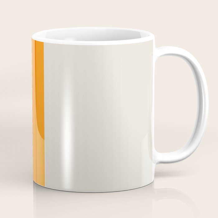 Retro Golden Rainbow - Straight Coffee Mug Gallery Image 1