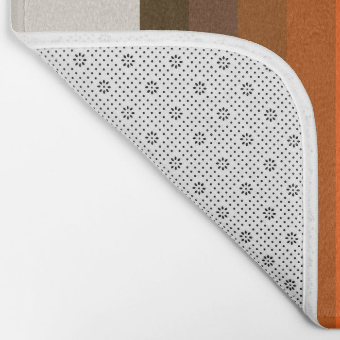 Retro Golden Rainbow - Straight Bath Mat Gallery Image 2