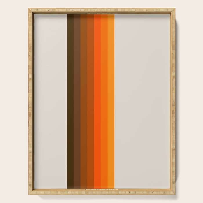 Retro Golden Rainbow - Straight Serving Tray Gallery Image 1