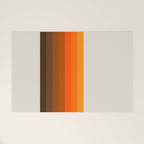 Retro Golden Rainbow - Straight Welcome Mat Gallery Image 1