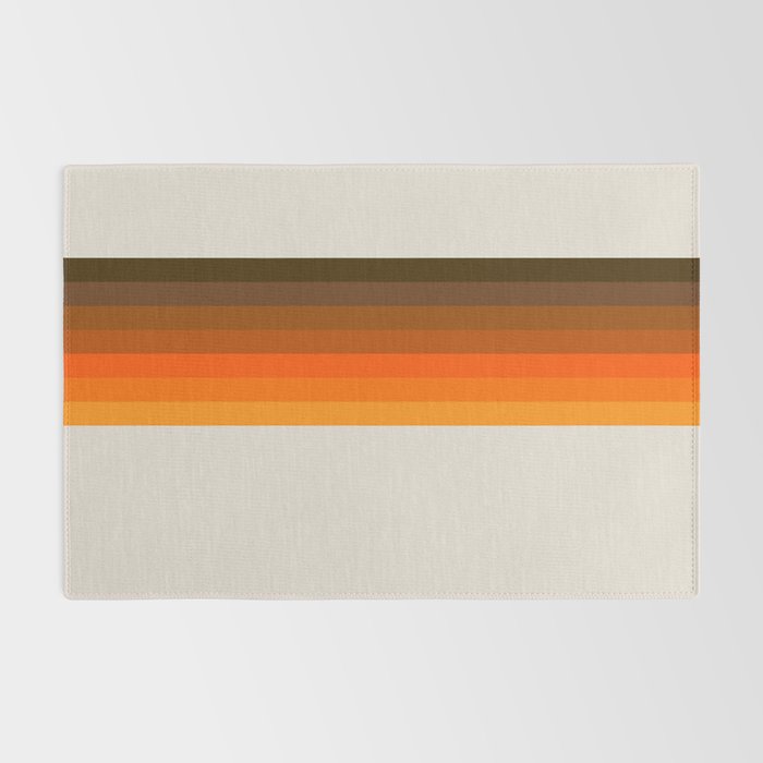Retro Golden Rainbow - Straight Rug Gallery Image 2