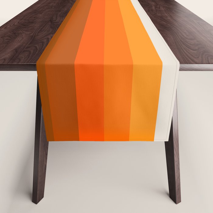 Retro Golden Rainbow - Straight Table Runner Gallery Image 1