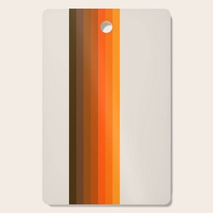 Retro Golden Rainbow - Straight Cutting Board Gallery Image 1