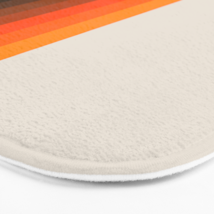 Retro Golden Rainbow - Straight Bath Mat Gallery Image 3