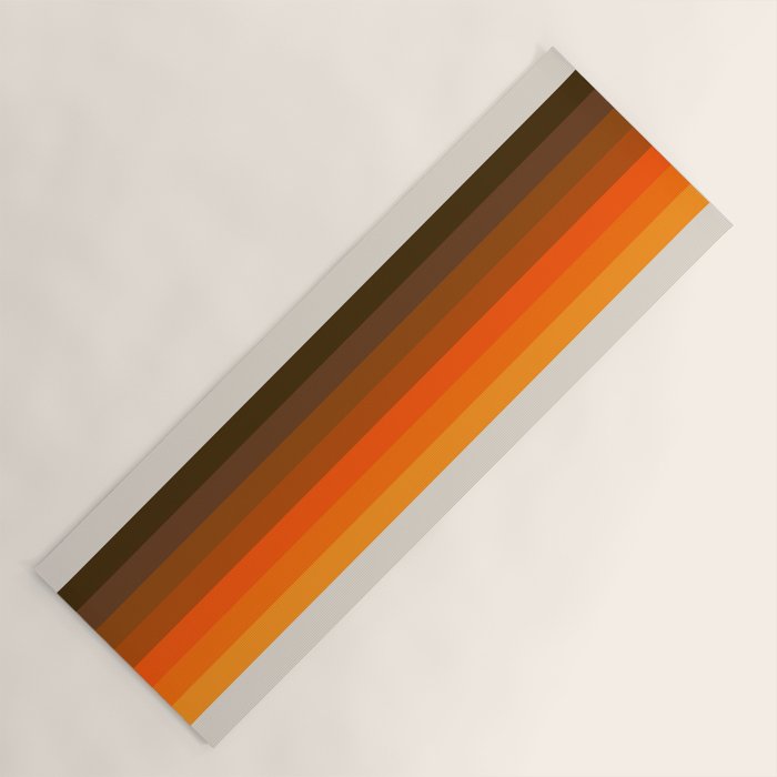 Retro Golden Rainbow - Straight Yoga Mat Gallery Image 1