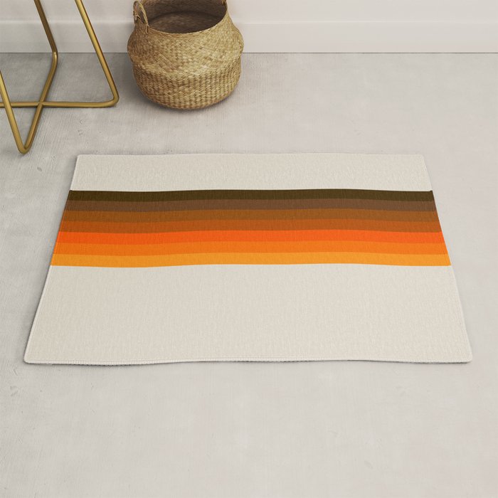 Retro Golden Rainbow - Straight Rug Gallery Image 1