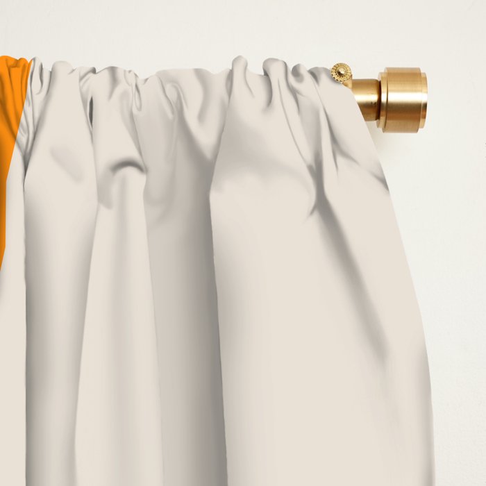 Retro Golden Rainbow - Straight Window Curtain Gallery Image 2