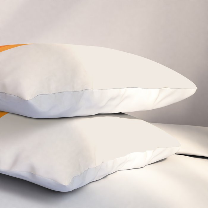 Retro Golden Rainbow - Straight Pillow Sham Gallery Image 3