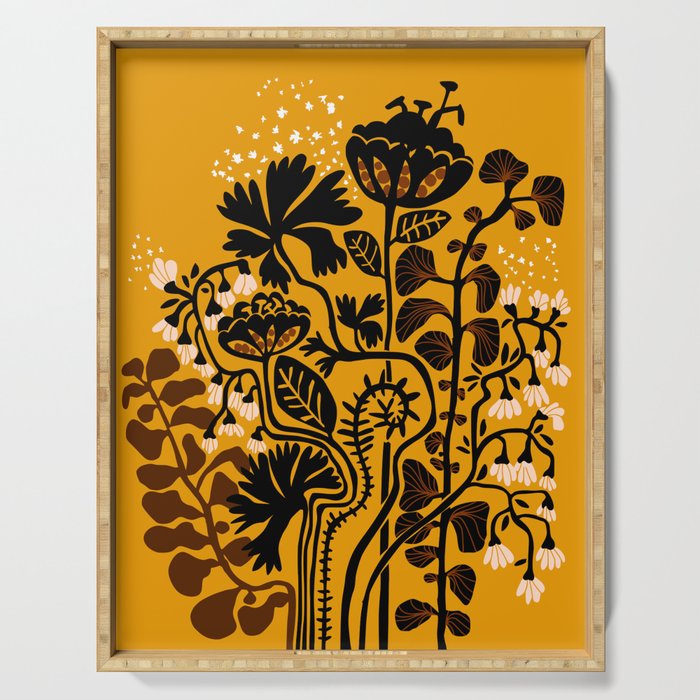 Stockholm garden autumn day Serving Tray Gallery Image 1