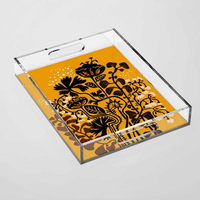 Stockholm garden autumn day Acrylic Tray Gallery Image 1