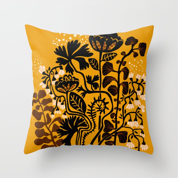 Stockholm garden autumn day Throw Pillow Gallery Image 6