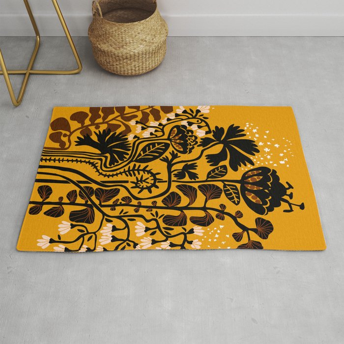 Stockholm garden autumn day Rug Gallery Image 1