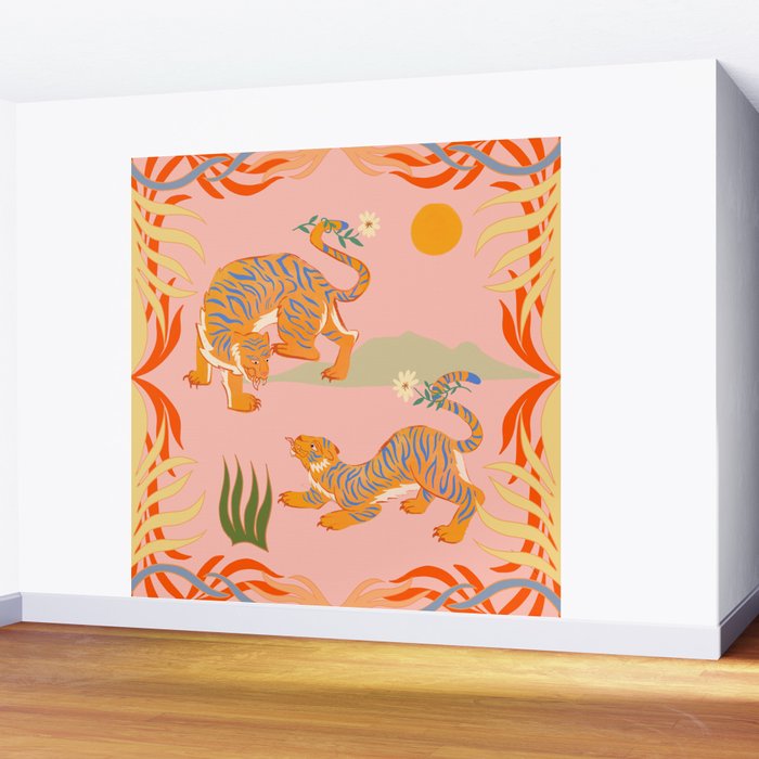 Rawring Playmates Wall Mural Gallery Image 2