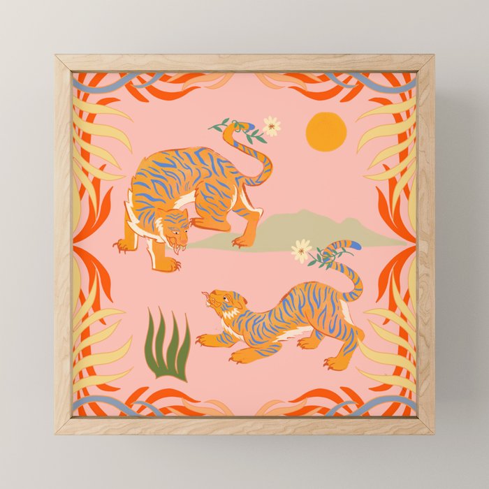Rawring Playmates Mini Art Print Gallery Image 1