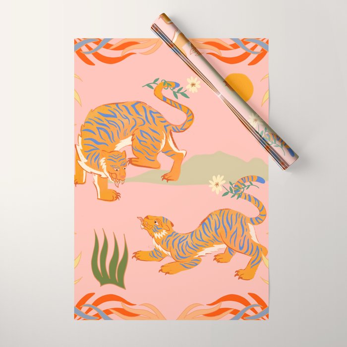 Rawring Playmates Wrapping Paper Gallery Image 1