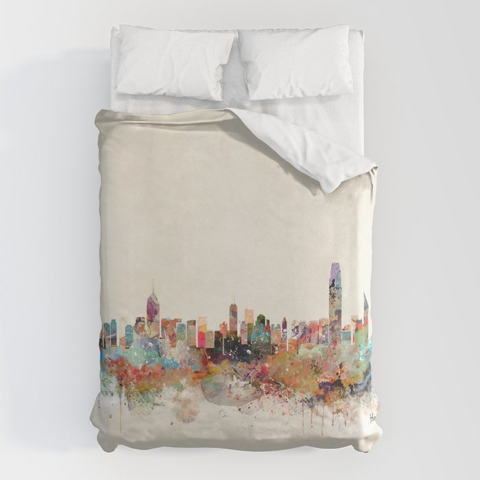hong kong skyline Duvet Cover Gallery Image 6
