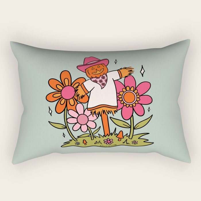Jolly Scarecrow Rectangular Pillow Gallery Image 2