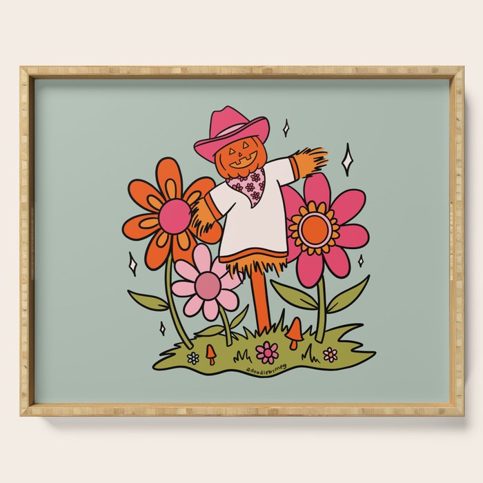 Jolly Scarecrow Serving Tray Gallery Image 1
