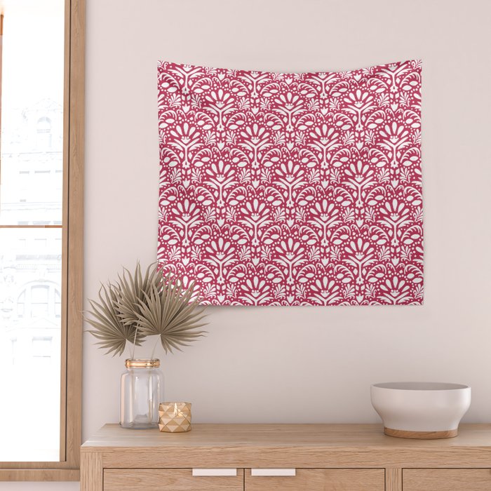 Come Alive . Viva Magenta Wall Tapestry Gallery Image 2