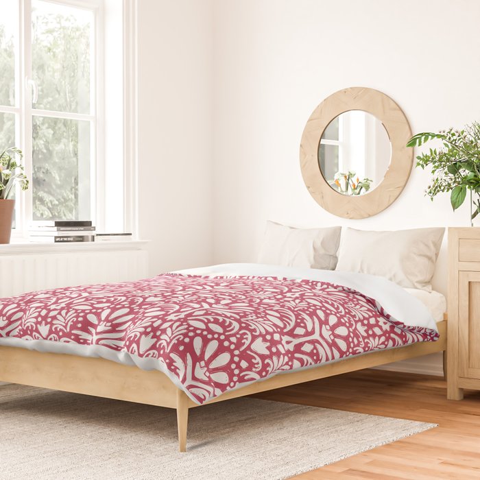 Come Alive . Viva Magenta Duvet Cover Gallery Image 2