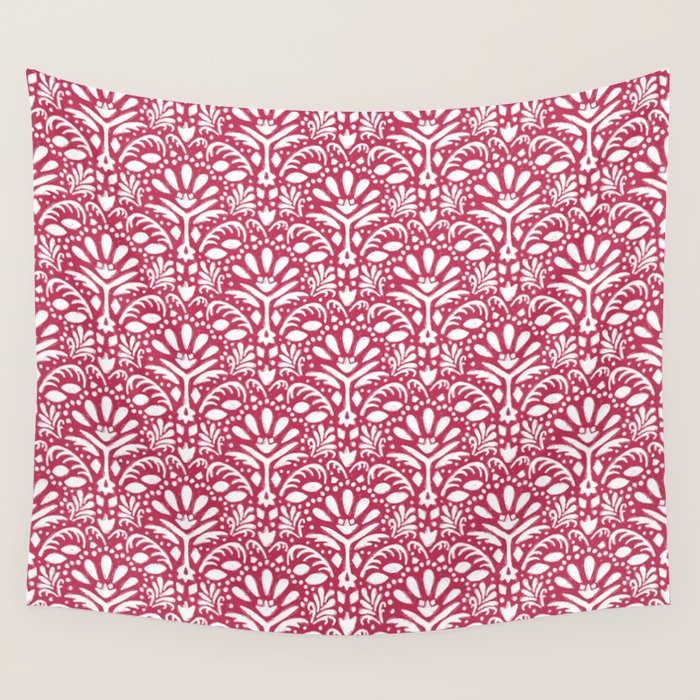 Come Alive . Viva Magenta Wall Tapestry Gallery Image 1