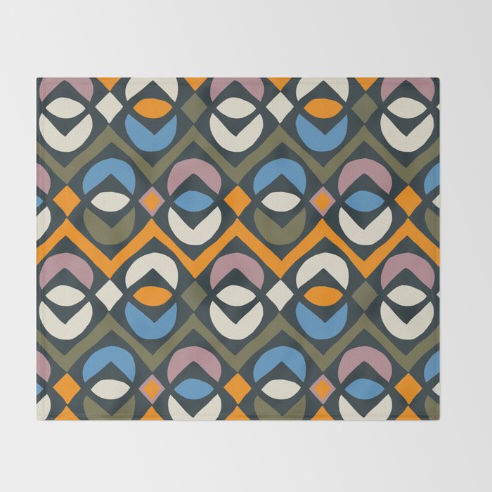 Simple Hand-cut Pattern #2 Throw Blanket Gallery Image 2