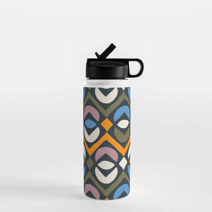 Simple Hand-cut Pattern #2 Water Bottle Gallery Image 1