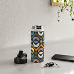 Simple Hand-cut Pattern #2 Water Bottle Gallery Image 4