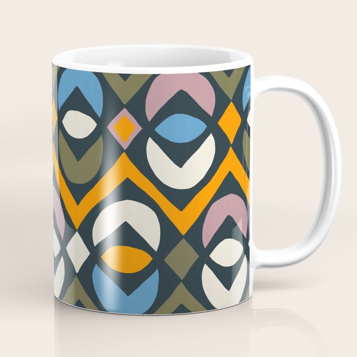 Simple Hand-cut Pattern #2 Coffee Mug Gallery Image 1