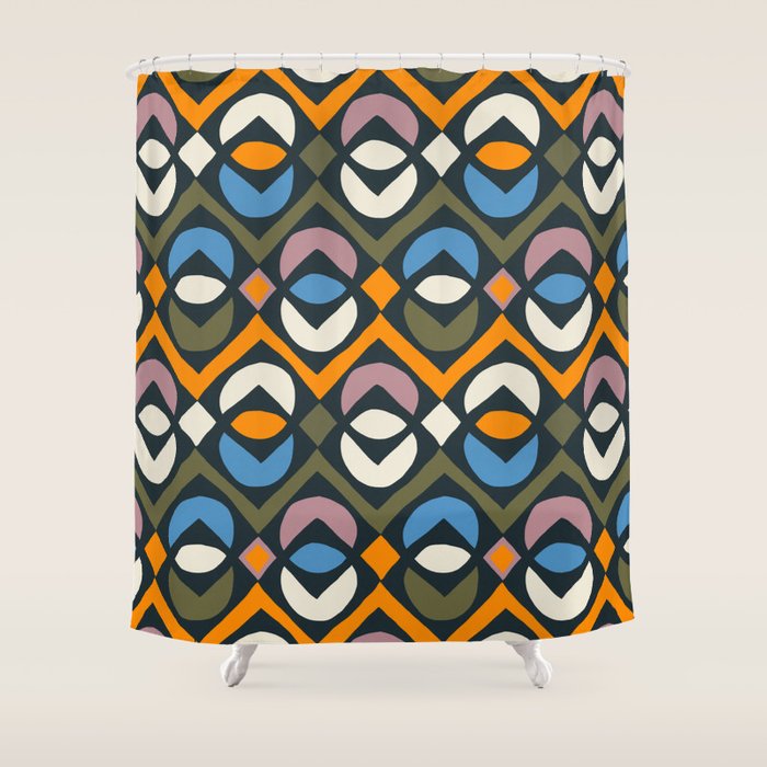 Simple Hand-cut Pattern #2 Shower Curtain Gallery Image 1