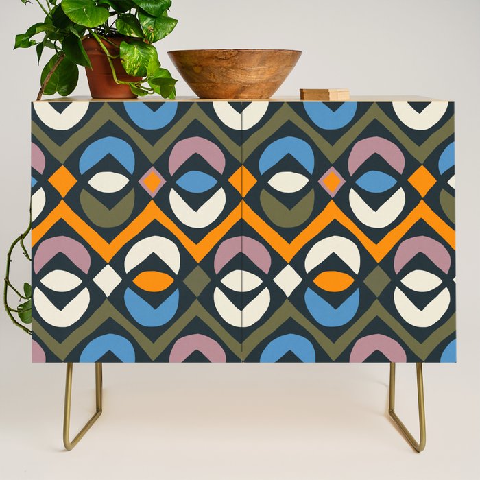 Simple Hand-cut Pattern #2 Credenza Gallery Image 1