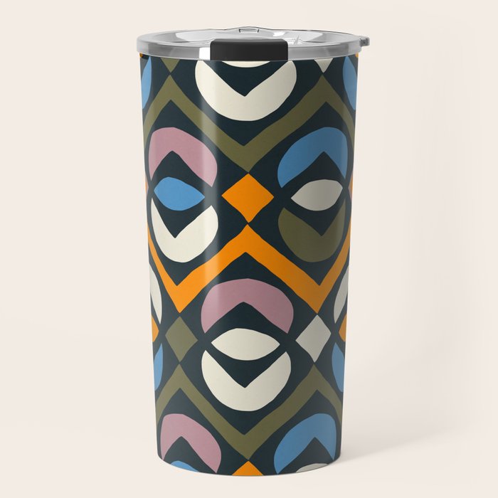 Simple Hand-cut Pattern #2 Travel Mug Gallery Image 1