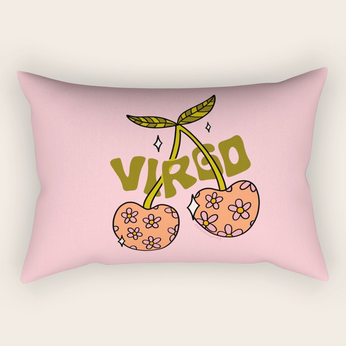 Virgo Cherries Rectangular Pillow Gallery Image 2