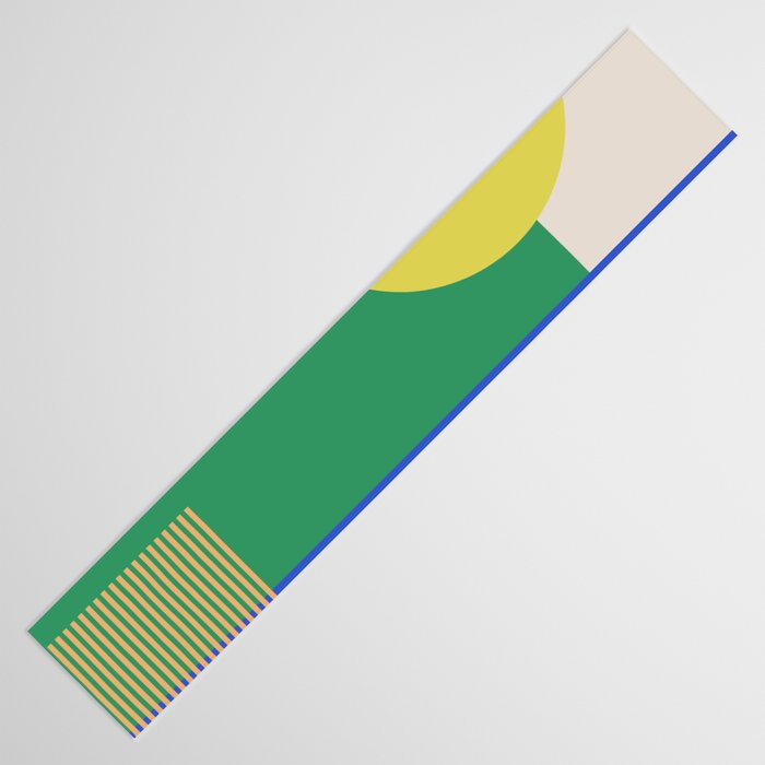 Colorful Abstract Geometric Modern Art Table Runner Gallery Image 3