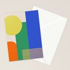 Colorful Abstract Geometric Modern Art Stationery Card Gallery Image 2