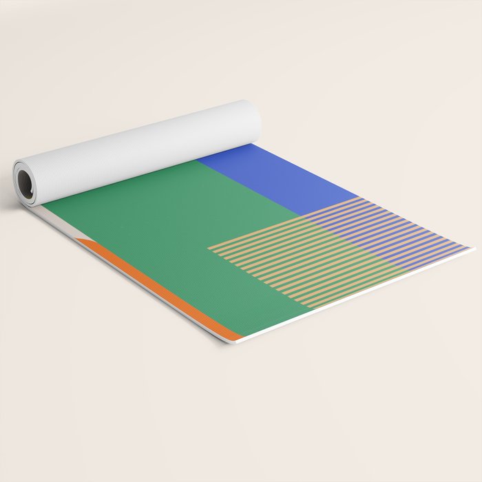 Colorful Abstract Geometric Modern Art Yoga Mat Gallery Image 2