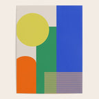 Colorful Abstract Geometric Modern Art Poster Gallery Image 4