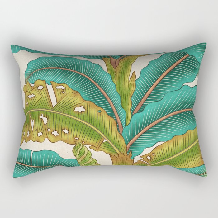 PlantainTree A : Minhwa-Korean traditional/folk art Rectangular Pillow Gallery Image 1