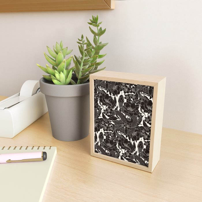 Enchanted Snake Block Print Mini Art Print Gallery Image 2