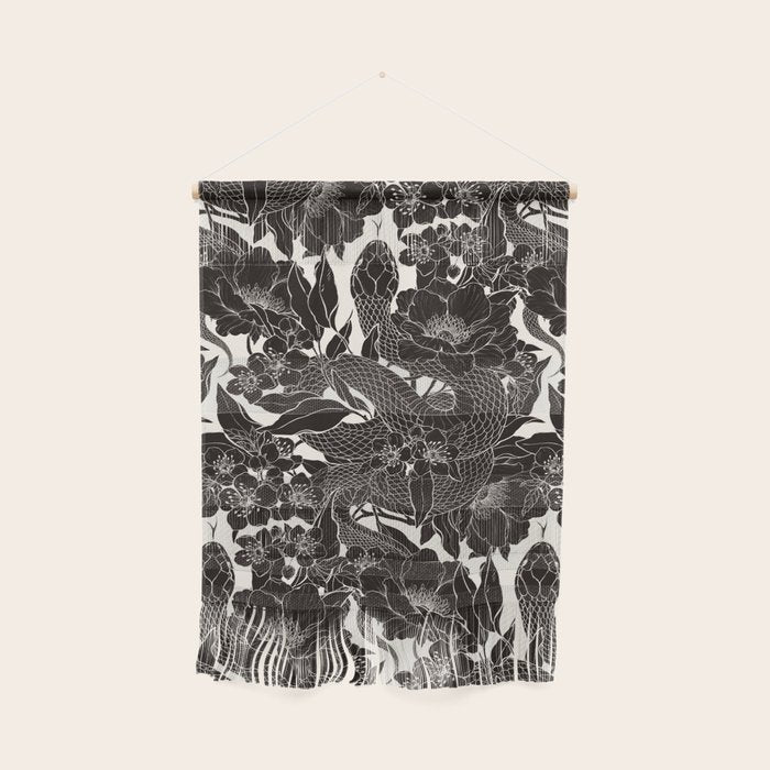 Enchanted Snake Block Print Wall Hanging Gallery Image 1