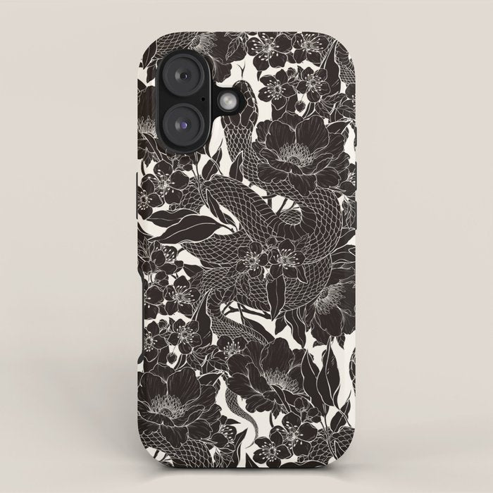 Enchanted Snake Block Print iPhone Case Gallery Image 1