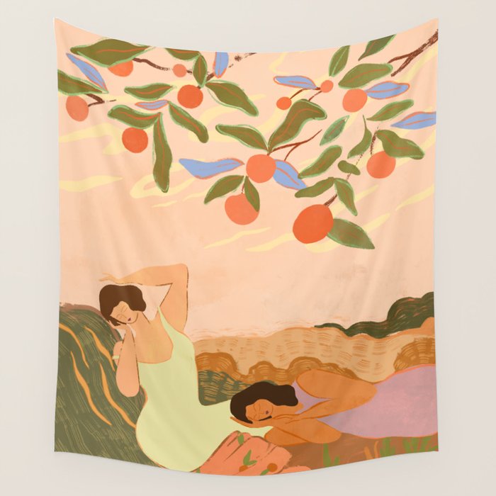 Midday Nap Wall Tapestry Gallery Image 1