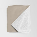 Virgo Zodiac Star Constellation Line Art Beige Throw Blanket Gallery Image 3