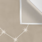 Virgo Zodiac Star Constellation Line Art Beige Wall Tapestry Gallery Image 3