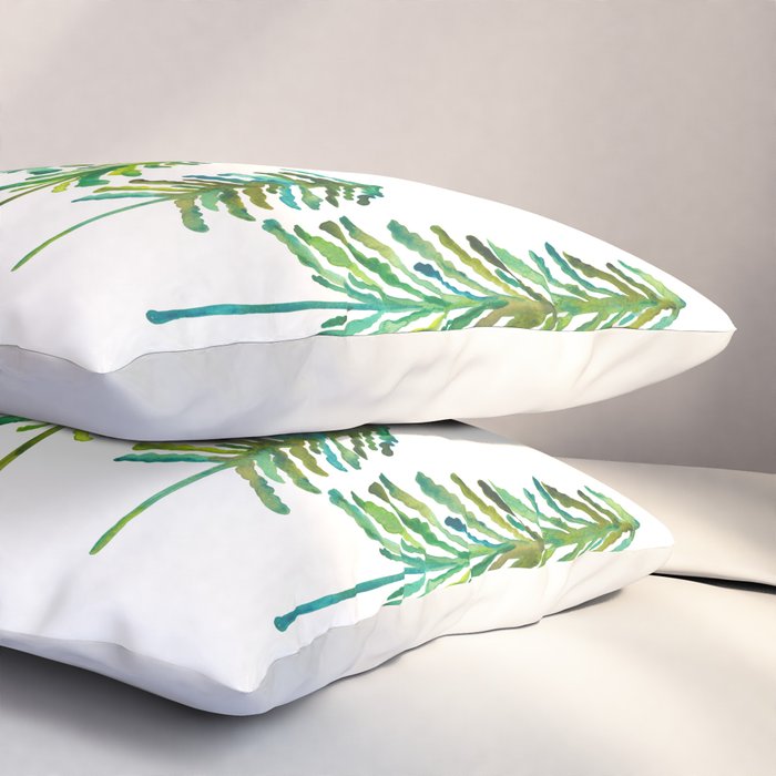 Pine Trees - Green Palette Pillow Sham Gallery Image 3