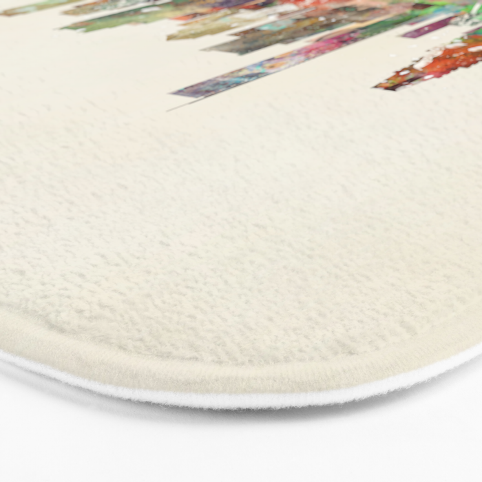 Boston Massachusetts Skyline Bath Mat Gallery Image 3