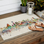 Boston Massachusetts Skyline Outdoor Rug Gallery Image 2