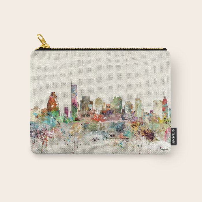 Boston Massachusetts Skyline Carry All Pouch Gallery Image 1